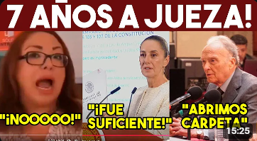 7 ANIOS A JUEZA  -DRA DA ORDEN FINAL - PINIA PIERDE A 2 MINISTROS